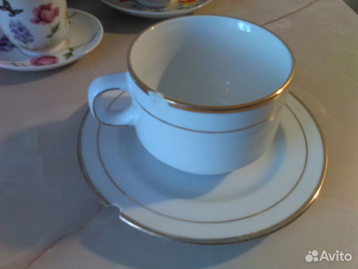 Чайные и кофейные чашки для творчества.Цена за все