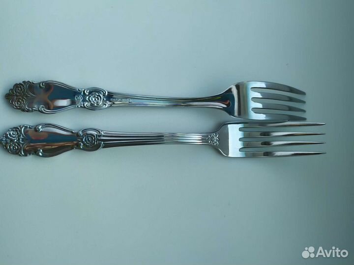 Вилки десертные мельхиор Серебряная Роза