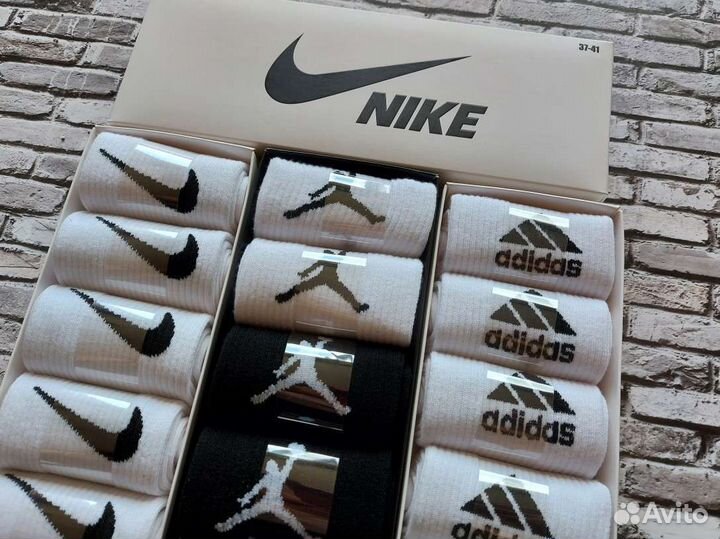 Носки Nike Adidas Reebok хлопок