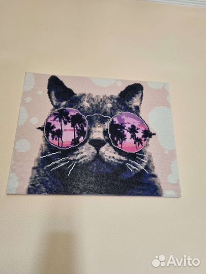 Картина алмазная мозайка Кот