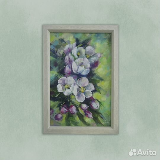 Картина маслом цветы Картина весна