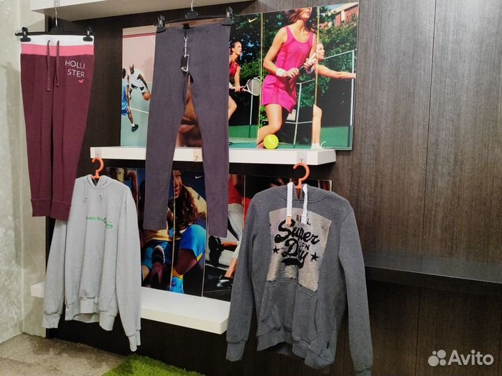 Худи SuperDry,легинсы Hollister,PiazaItalia
