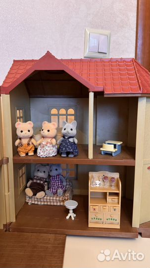 Sylvanian families большой дом со светом