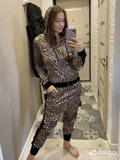 Леопардовый костюм турция