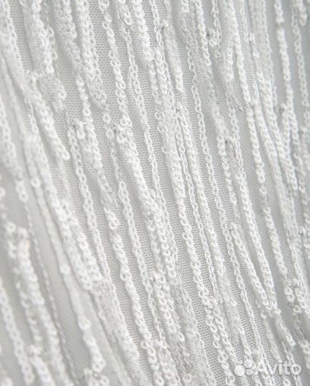 Ткань вышивка на сетке пайетки