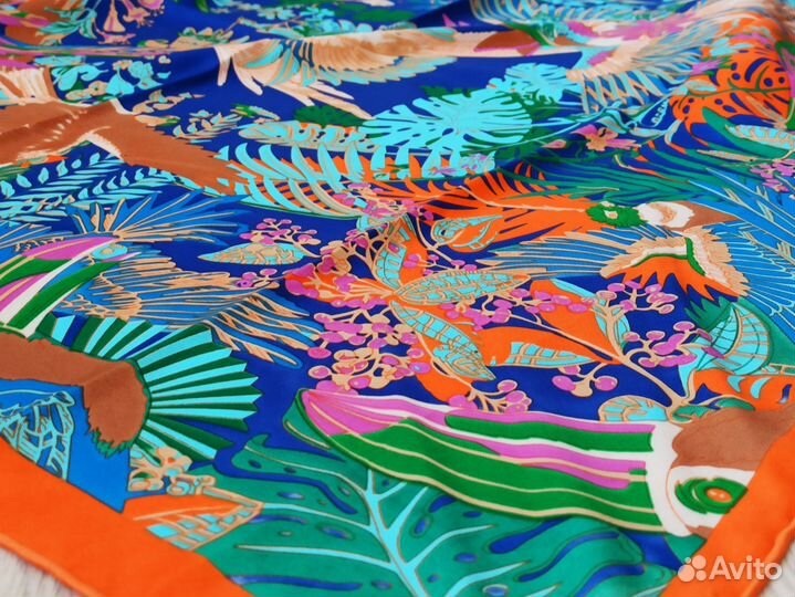 Шелковый платок Hermes Ручная подгибка 5цв