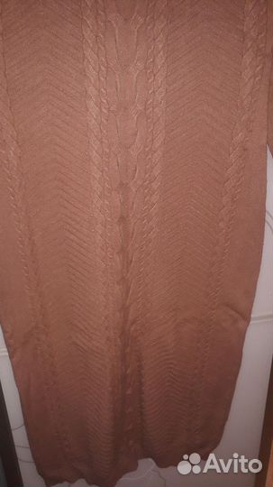 Платье трикотажное женское теплое 48 50