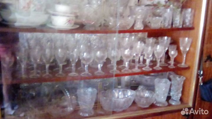 Хрустальные фужеры богемия