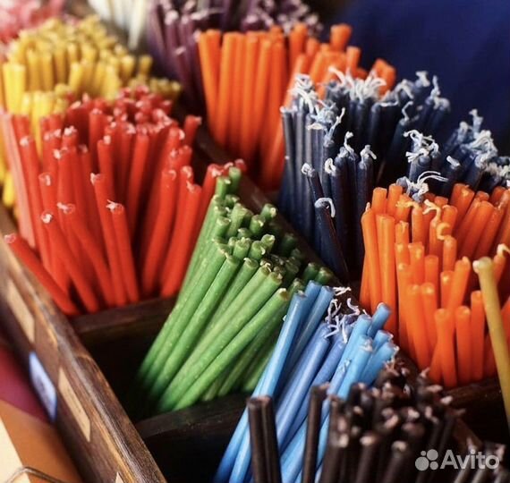 Восковые свечи с нотками толики