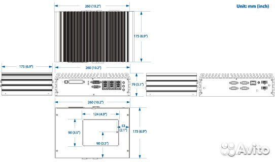 Компактный компьютер ECS-5600-3GB810