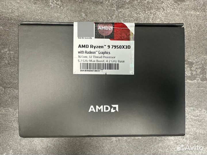 Процессор AMD Ryzen 9 7950X3D BOX