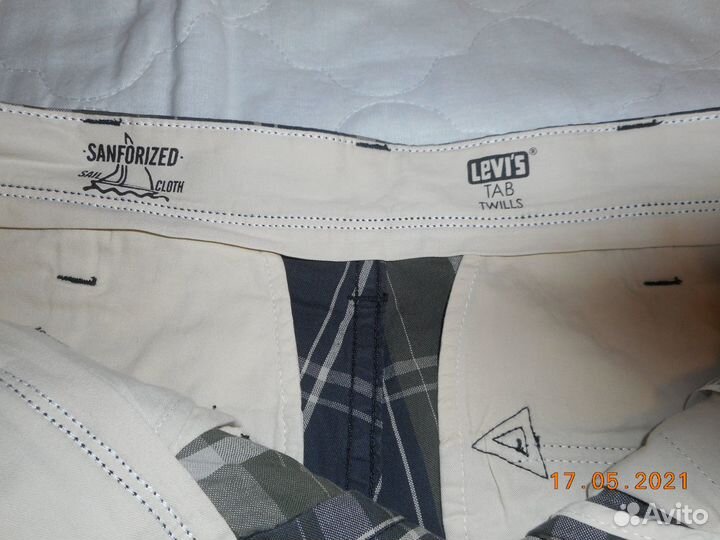 Шорты мужские levis tab twills sanforized