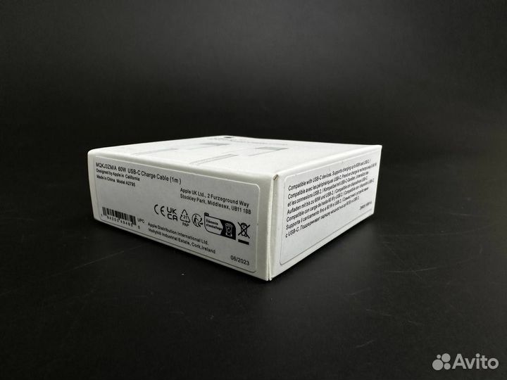 Кабель Apple type-C на type-C
