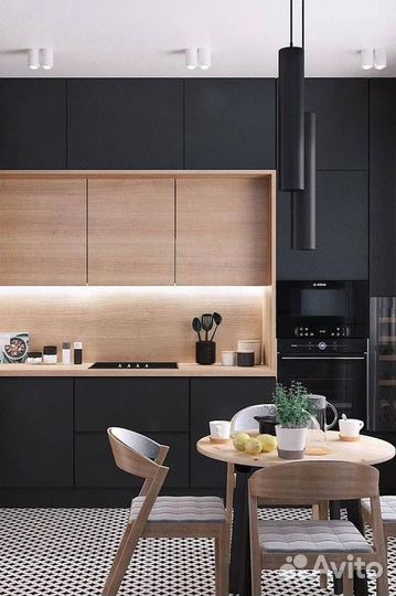 Кухня с барной стойкой и подсветкой. Рассрочка