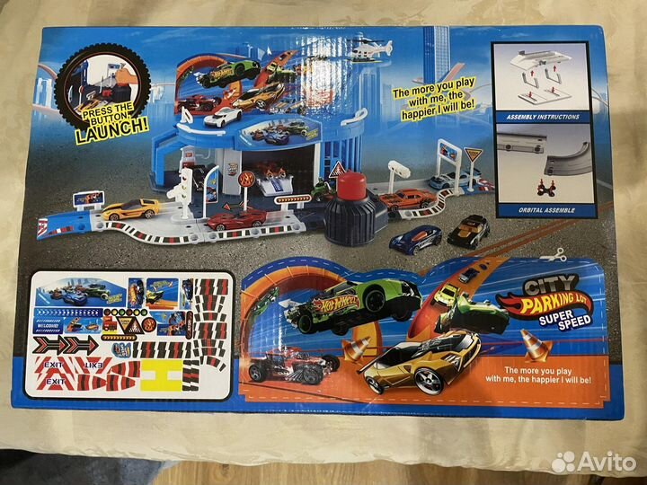 Городская Автопарковка + 2 машинки Хот Вилс