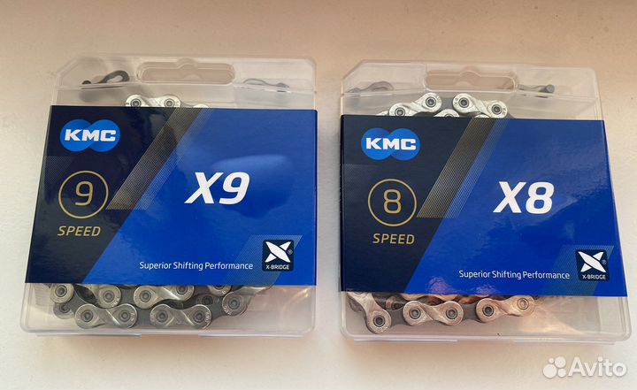 Цепь для велосипеда KMC x8 x9