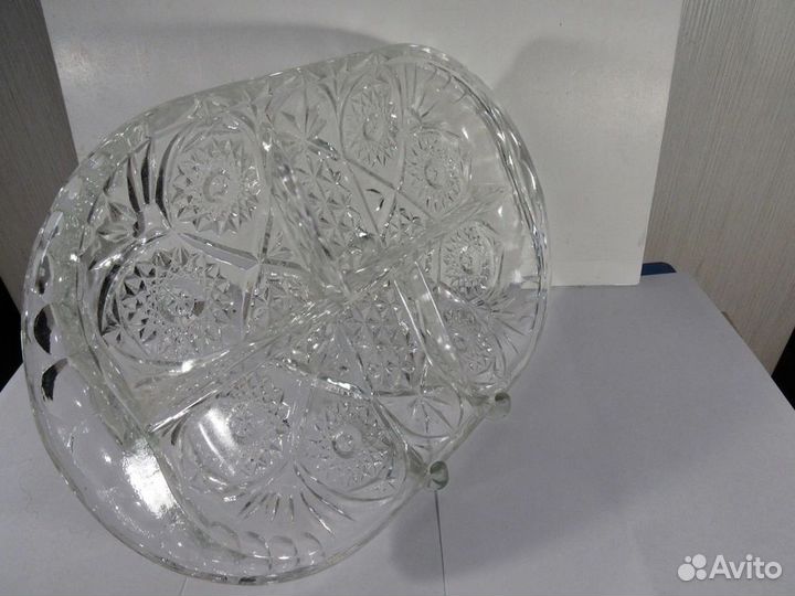 Менажница хрустальная СССР