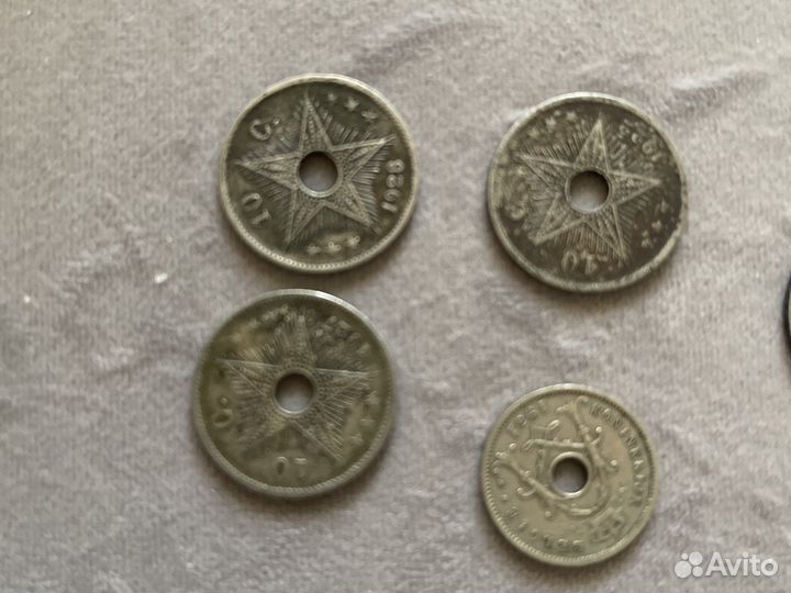 Монеты конго бельгия