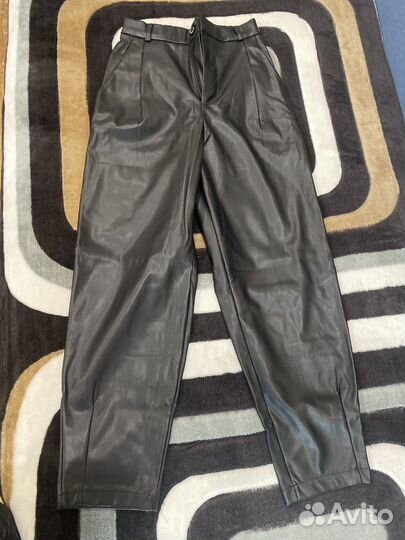 Кожаные брюки женские