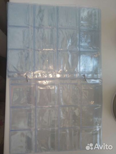 Листы для коллекционирования для монет фишек