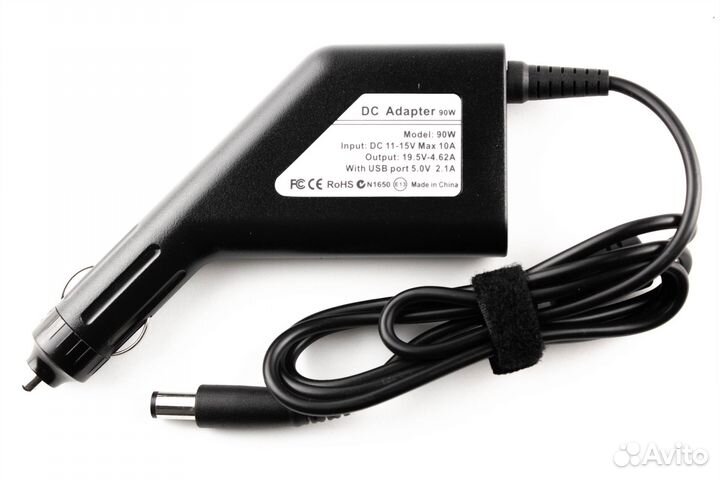 Автомобильная зарядка для Dell 19.5V 4.62A (7.4x5
