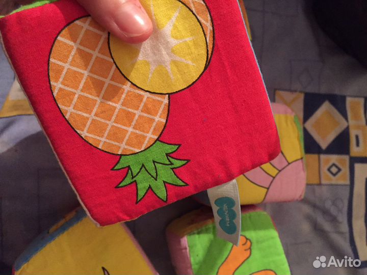 Кубики мягкие большие и маленькие