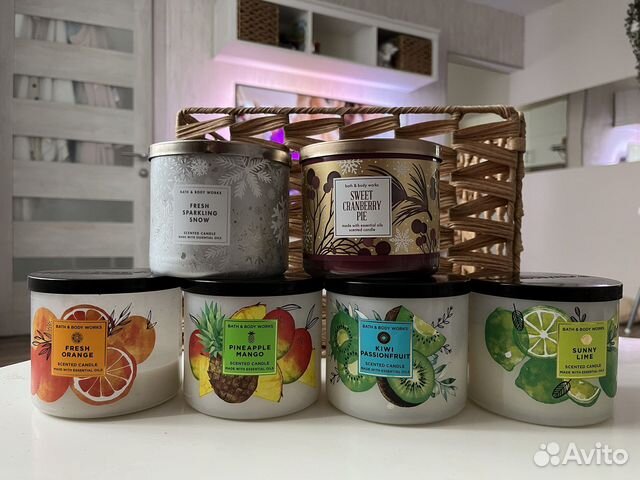 Ароматические свечи bath and body works