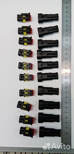 Водонепроницаемый 2х контактный разъём (10 шт.)