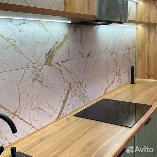 Прямой кухонный гарнитур современный