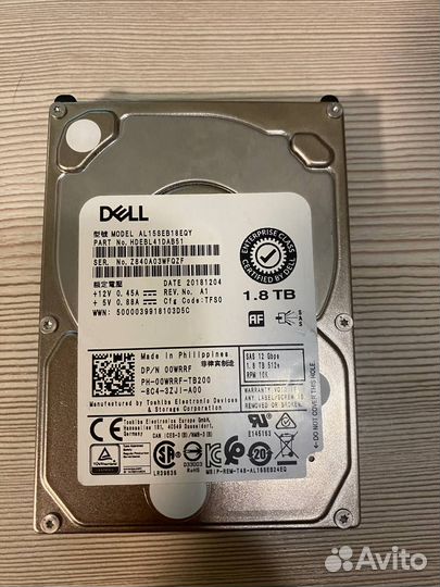 Жесткий диск Dell SAS 1.8Tb