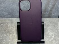 Кожаный чехол Leather Case Magsafe iPhone 15