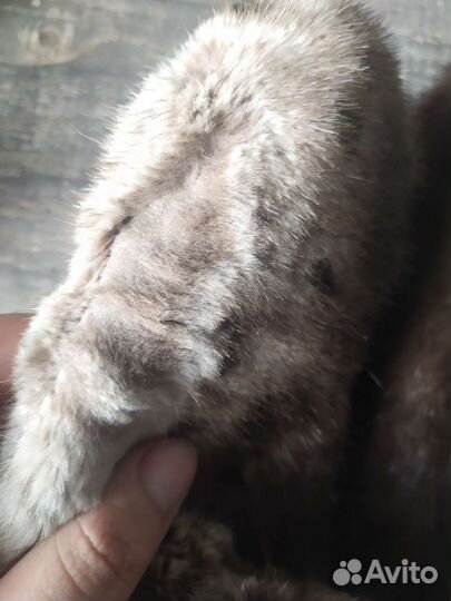 Варежки из натурального меха норки