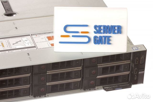 Сервер Dell R740xd 12LFF 2xGold 6152 384GB