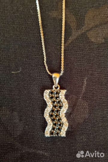 Кулон с цепочкой серебро