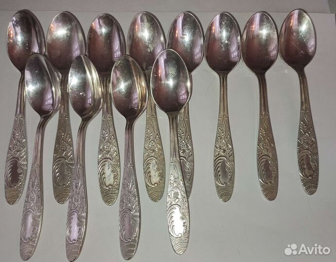 Мельхиоровые столовые приборы СССР