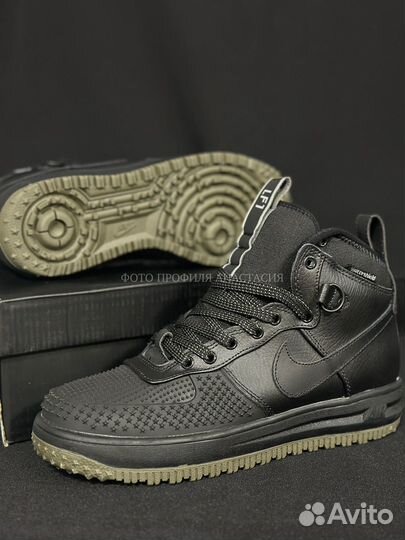 Кроссовки Nike lunar force 1 duckboot черные 41-47