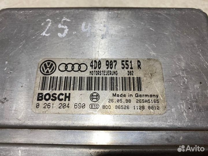 Блок управления двигателем (эбу) audi А6 С5