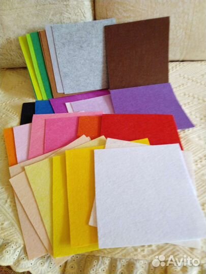 Фетр плотный, 34 листа