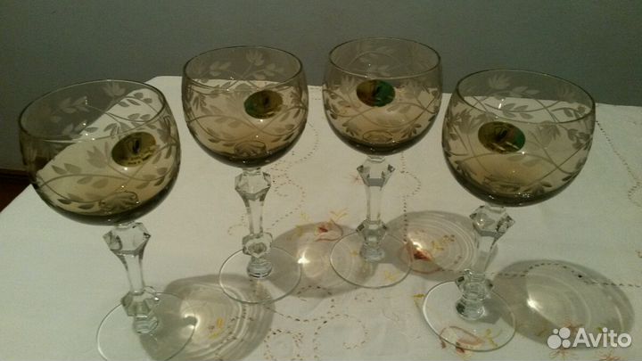 Фужеры из цветного хрусталя