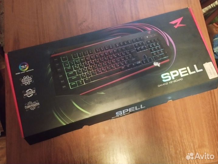Игровая мембранная клавиатура zet gaming spell rgb
