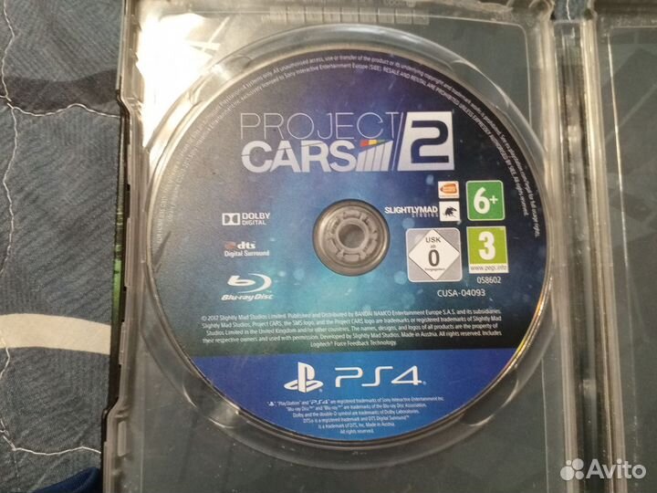 Диски на ps4 pro project cars 2