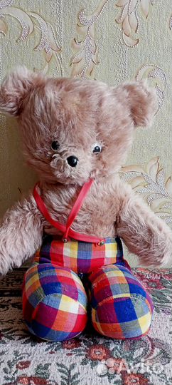 Мягкая игрушка мишка СССР из ГДР