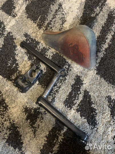 Запчасти бмх, седло, шатуны, вынос