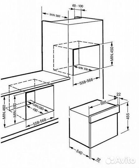 Микроволновая печь smeg sc45mb2