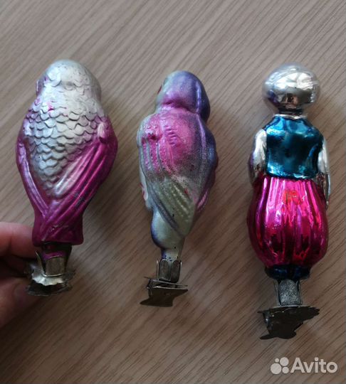 Елочные игрушки СССР на прищепке