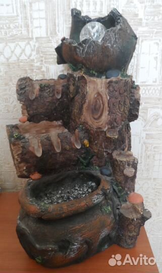 Фонтан- водопад с подсветкой