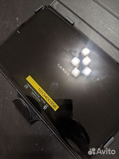 Texet планшет с кожаным твёрдым чехлом