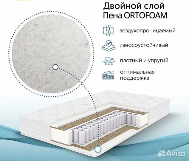 Матрас новый от производителя Все размеры 90*190