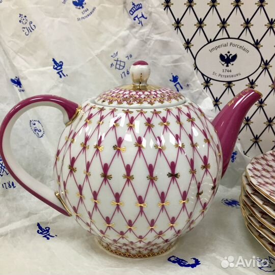 Чайный сервиз сетка блюз ифз