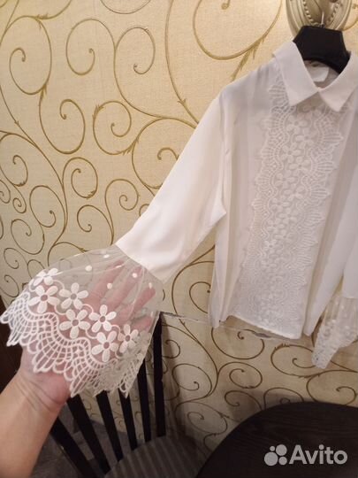 Блузка нарядная для девочки р.146